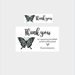 49. Butterfly Personalized Package Inserts | Stickers Bundle